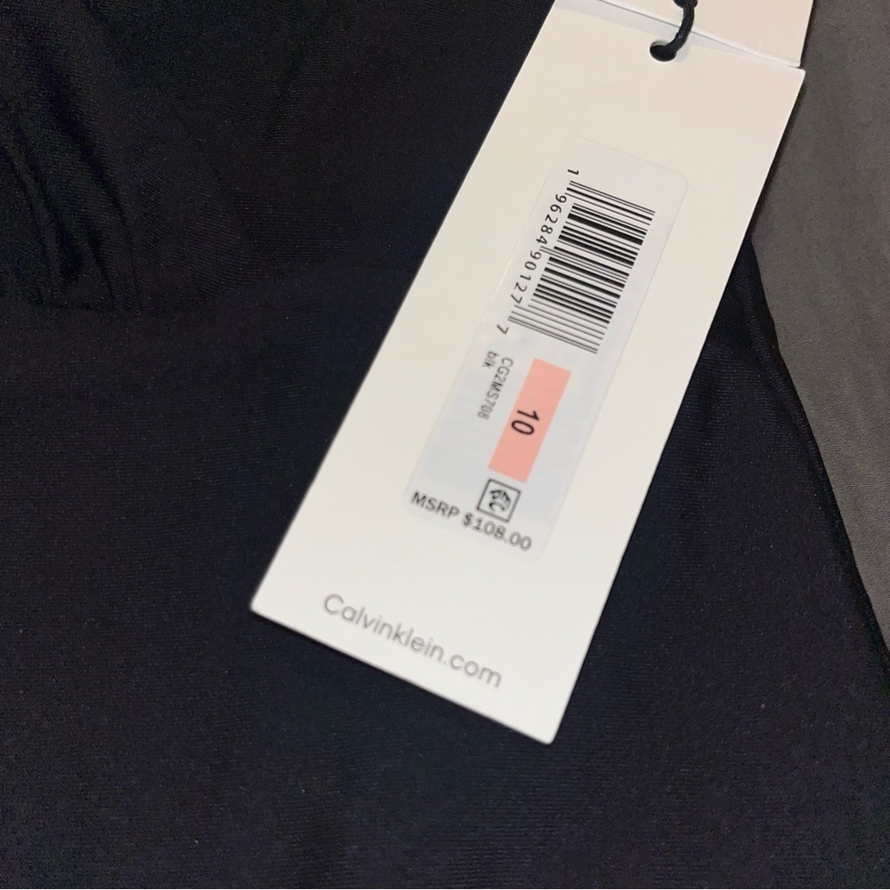 Calvin Klein Standard Tummy Control Panel High Neckline Soft Cups One Piece Swim - Picture 6 of 7